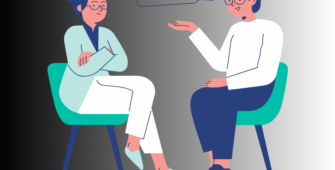 Two people discussing how to choose the right digital marketing agency for their business