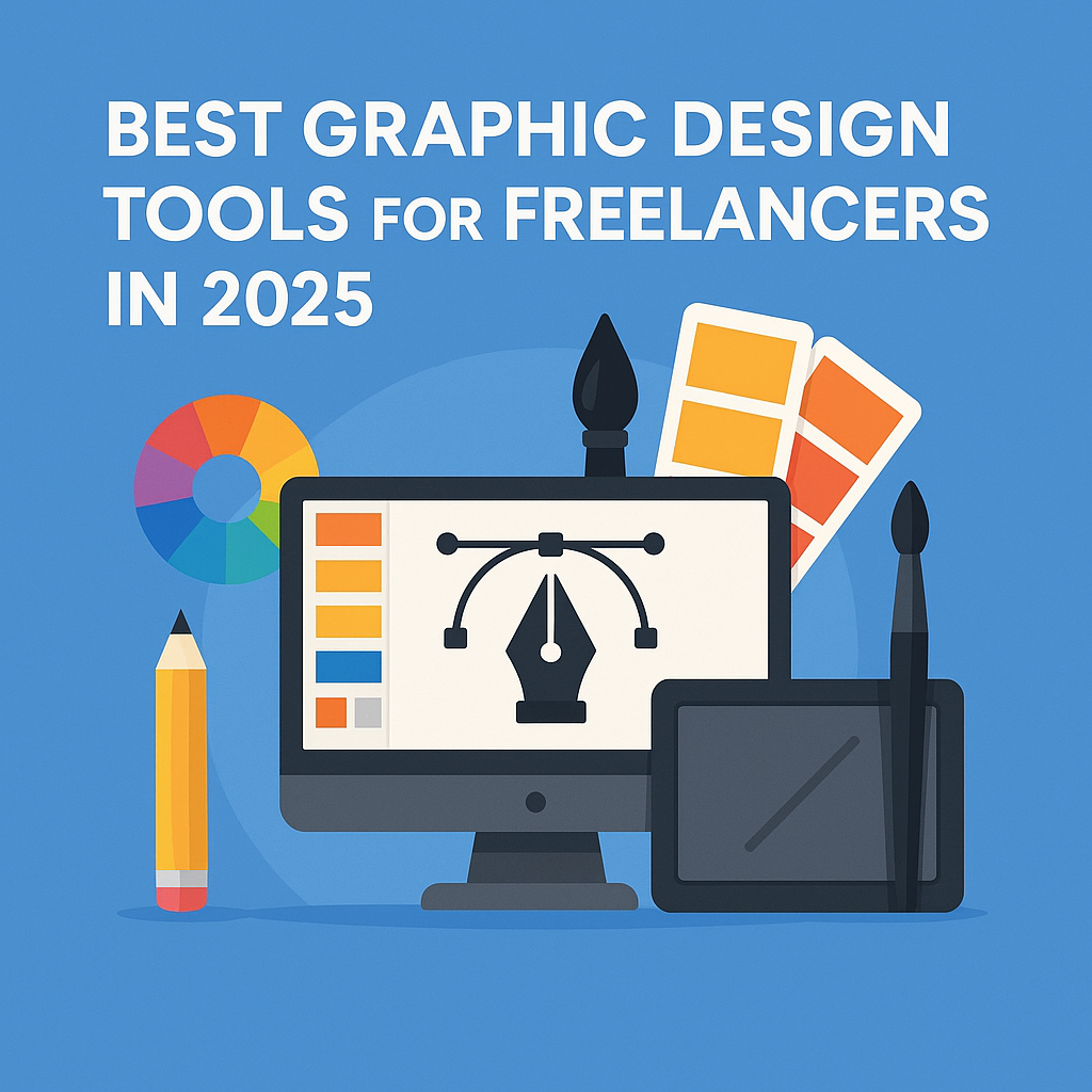 Best Graphic Design Tools for Freelancers in 2025 – Infographic