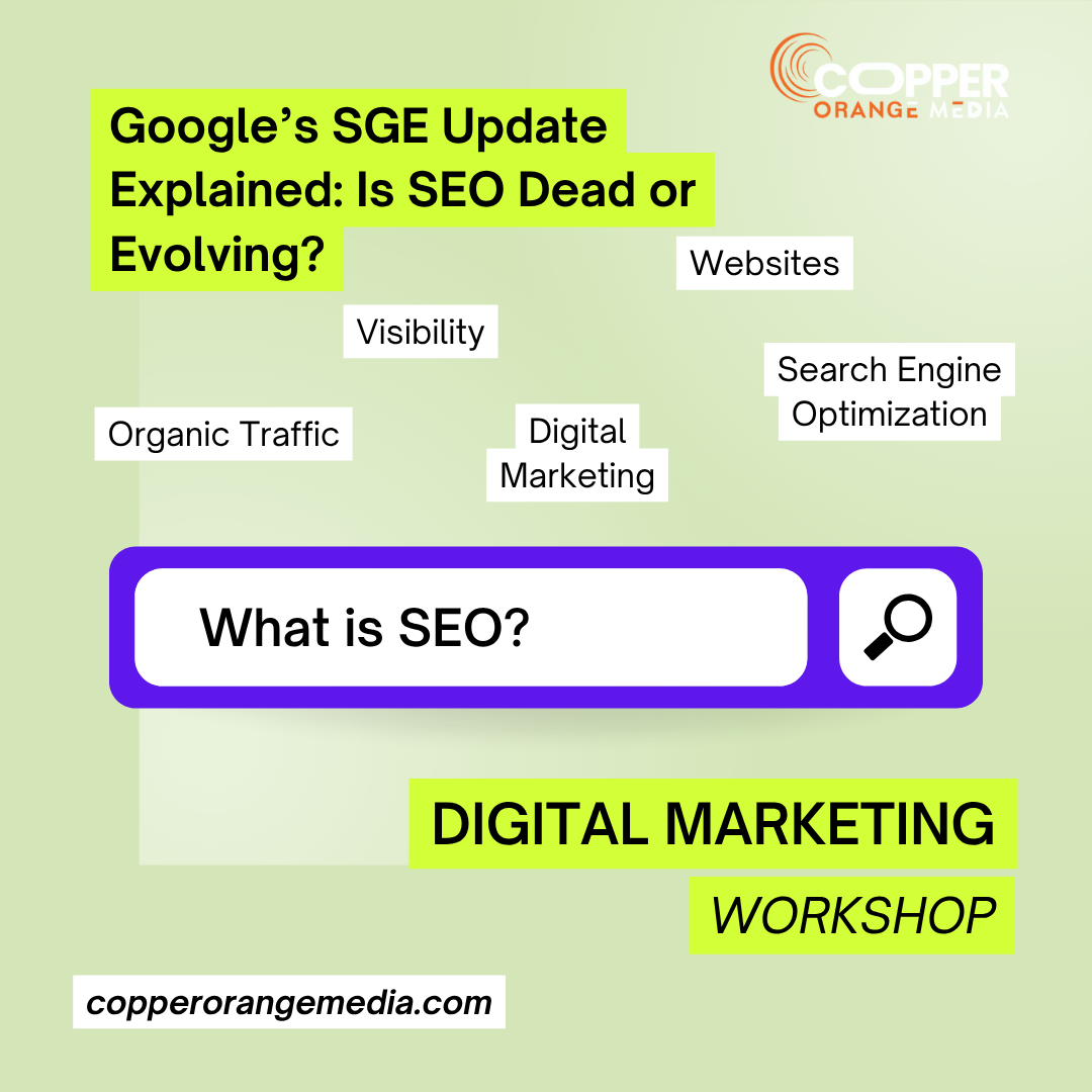 Illustration showing how Google’s Search Generative Experience (SGE) impacts SEO strategies and search results layout