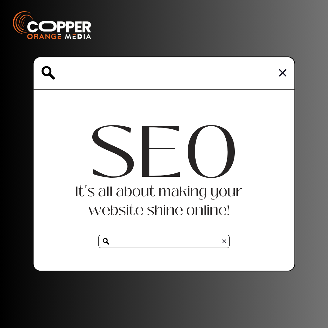 Illustration showing SEO strategy on a digital screen with graphs and tools.