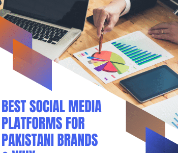 Businessman analyzing social media marketing data on laptop and charts
